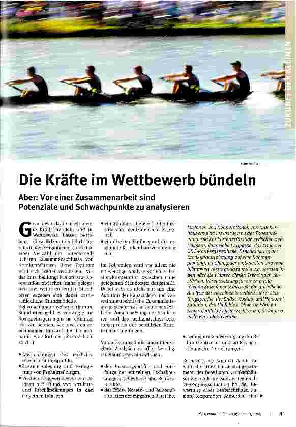 Vorschauseite 1: Die Kräfte im Wettbewerb bündeln