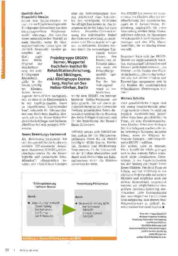 Vorschauseite 2: Pay for Performance in der Rehabilitation