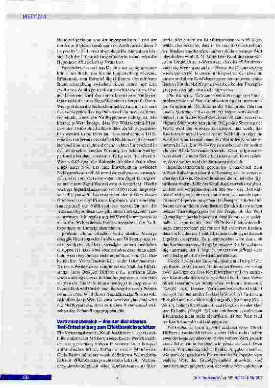 Vorschauseite 2: Konfidenzintervall oder p-Wert?