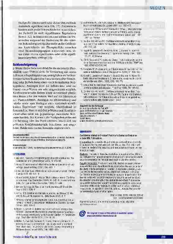 Vorschauseite 5: Konfidenzintervall oder p-Wert?