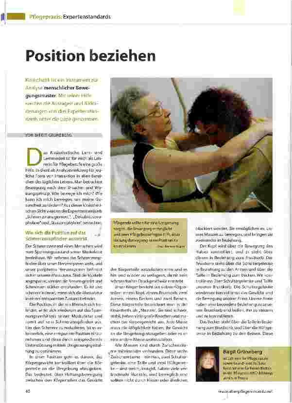 Vorschauseite 1: Position beziehen