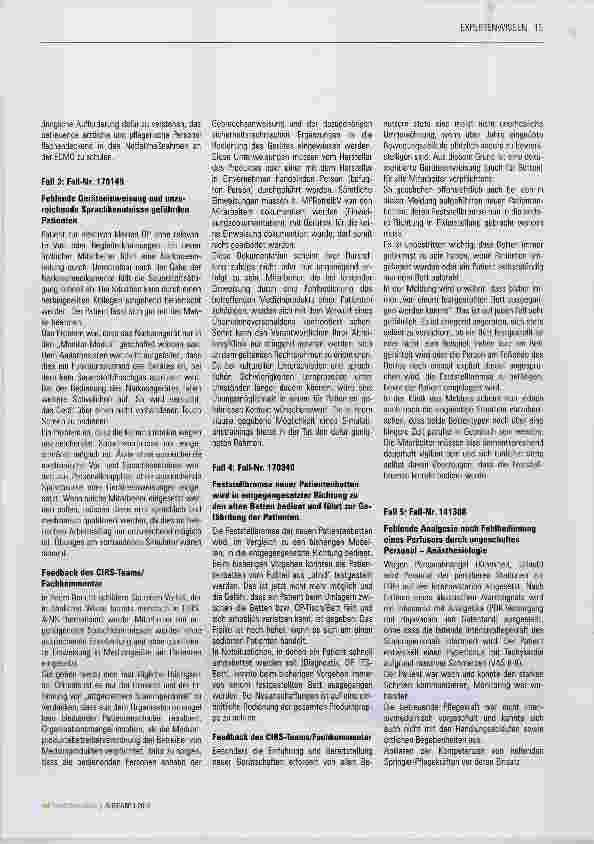Vorschauseite 4: Anwendungsprobleme bei medizinischen Geräten