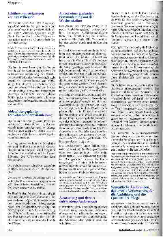 Vorschauseite 3: Projekt: Ganzheitliche Wochenbettpflege - auch für Schüler erlernbar?