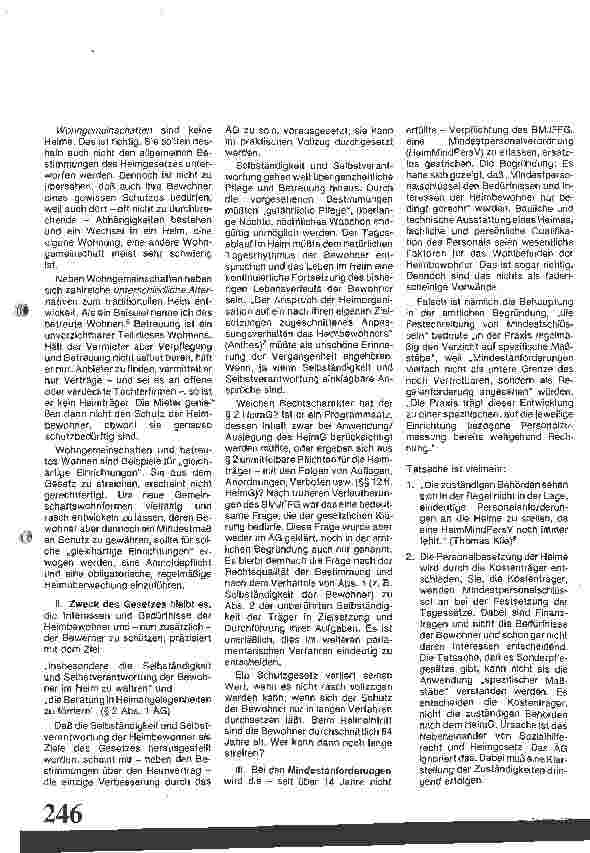 Vorschauseite 2: Erstes Gesetz zur Änderung des Heimgesetzes