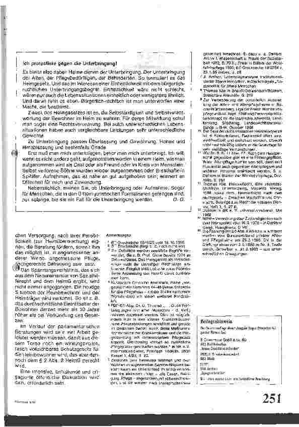 Vorschauseite 6: Erstes Gesetz zur Änderung des Heimgesetzes