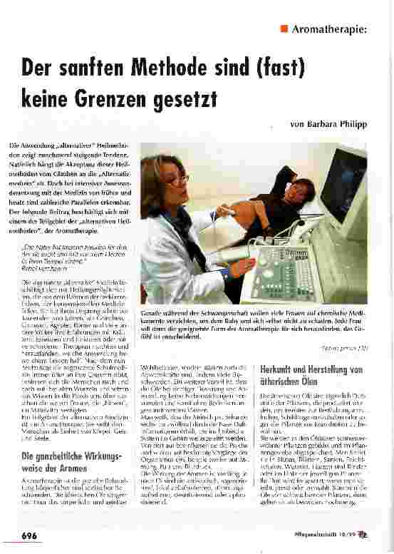 Vorschauseite 1: Der sanften Methode sind (fast) keine Grenzen gesetzt Aromatherapie