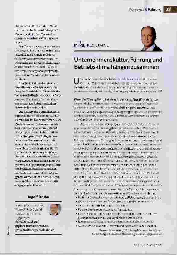 Vorschauseite 4: Neue Wege in der Pflege