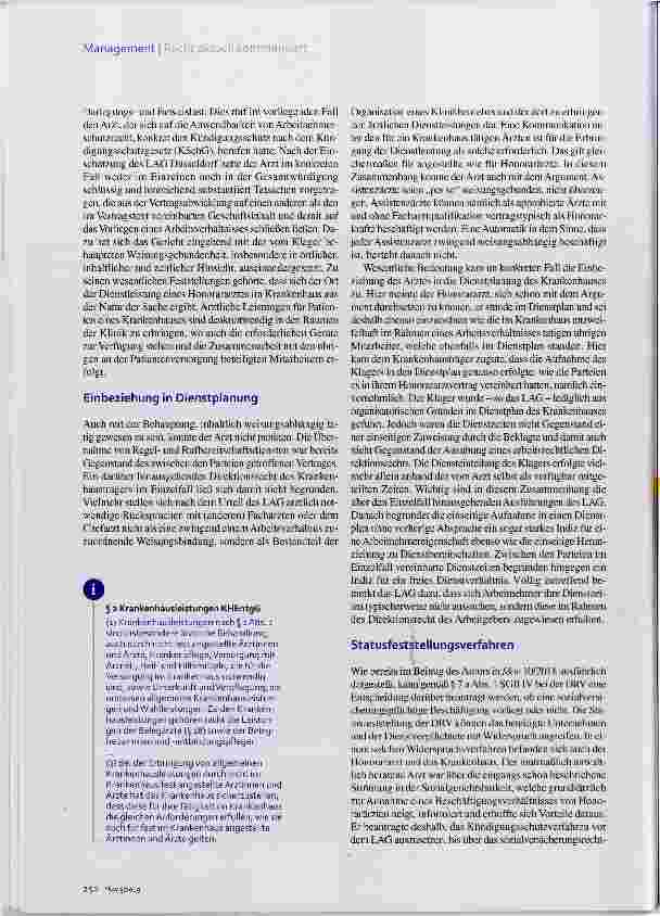 Vorschauseite 3: Honorararzt ist nicht zwingend Arbeitnehmer
