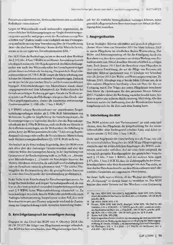 Vorschauseite 4: Neues zum Wohnund Betreuungsvertrag