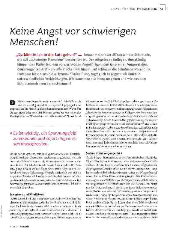 Vorschauseite 2: Keine Angst vor schwierigen Menschen!