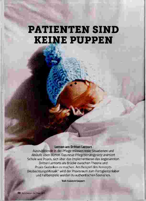 Vorschauseite 1: PATIENTEN SIND KEINE PUPPEN
