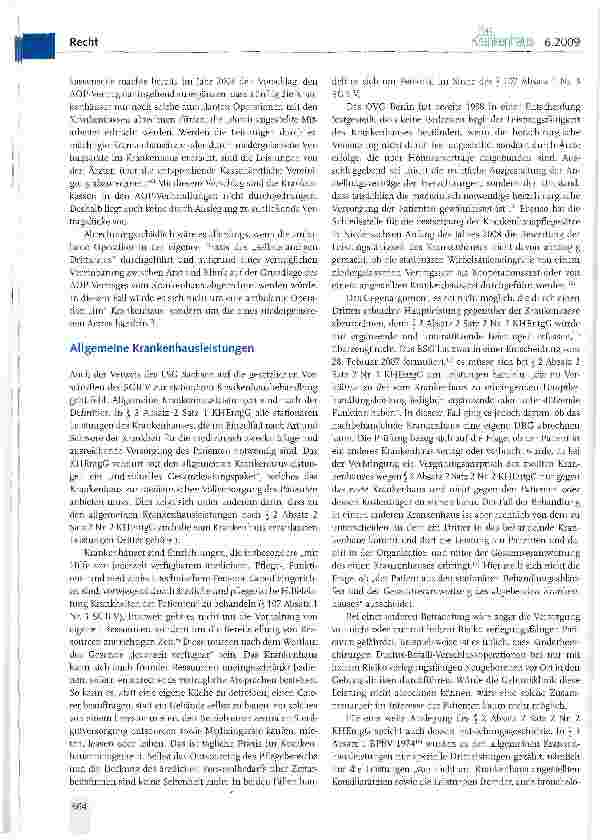 Vorschauseite 2: Der Einsatz „selbstständiger Drittärzte als abrechenbare Krankenhausleistung?