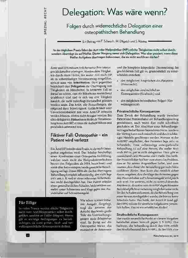 Vorschauseite 1: Delegation: Was wäre wenn?