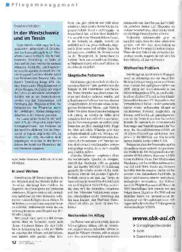 Vorschauseite 3: Ohne Deutsche hätten wir ein ernsthaftes Problem