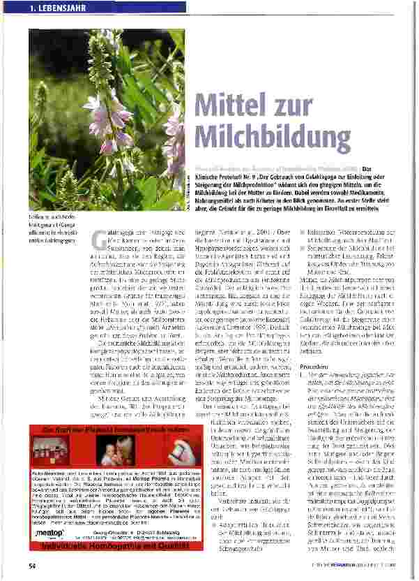 Vorschauseite 1: Mittel zur Milchbildung