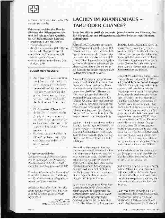 Vorschauseite 3: Der Pflegeprozess in der Operationsabteilung