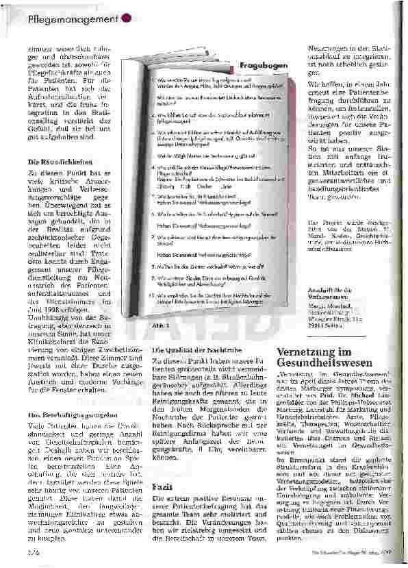 Vorschauseite 3: Wettbewerbsvorteil durch Patientenzufriedenheit