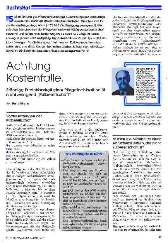 Vorschauseite 1: Achtung Kostenfalle!