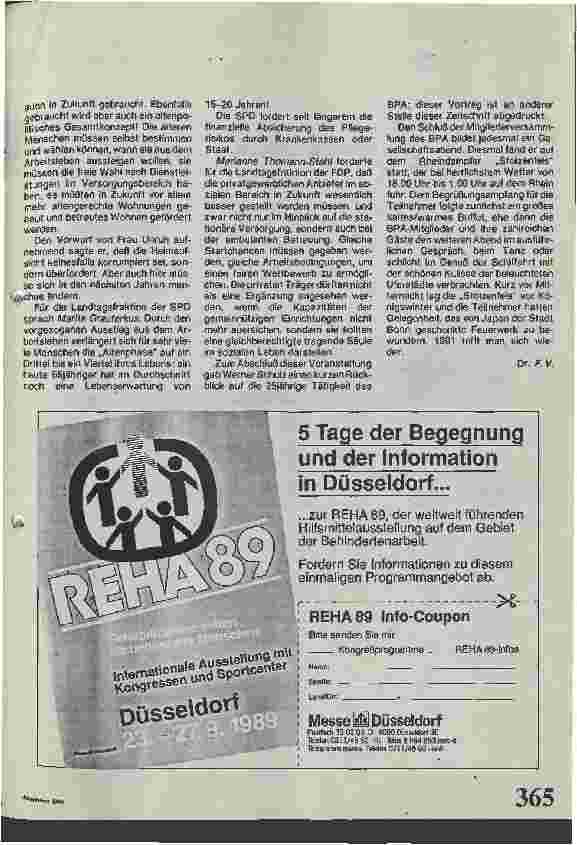 Vorschauseite 4: Die private Altenhilfe stellt die Weichen für die Zukunft