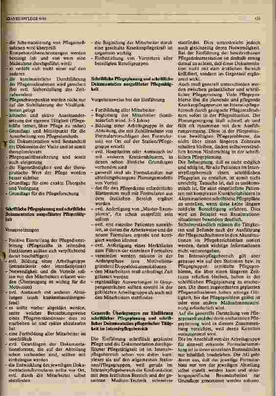 Vorschauseite 2: Einführung und Gestaltung von schriftlich geplanter Pflege und der Dokumentation durchgeführter Pflegetätigkeit in der Intensivpflege