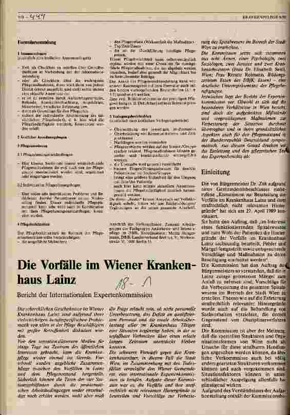 Vorschauseite 3: Einführung und Gestaltung von schriftlich geplanter Pflege und der Dokumentation durchgeführter Pflegetätigkeit in der Intensivpflege