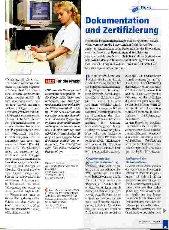 Vorschauseite 1: Dokumentation und Zertifizierung