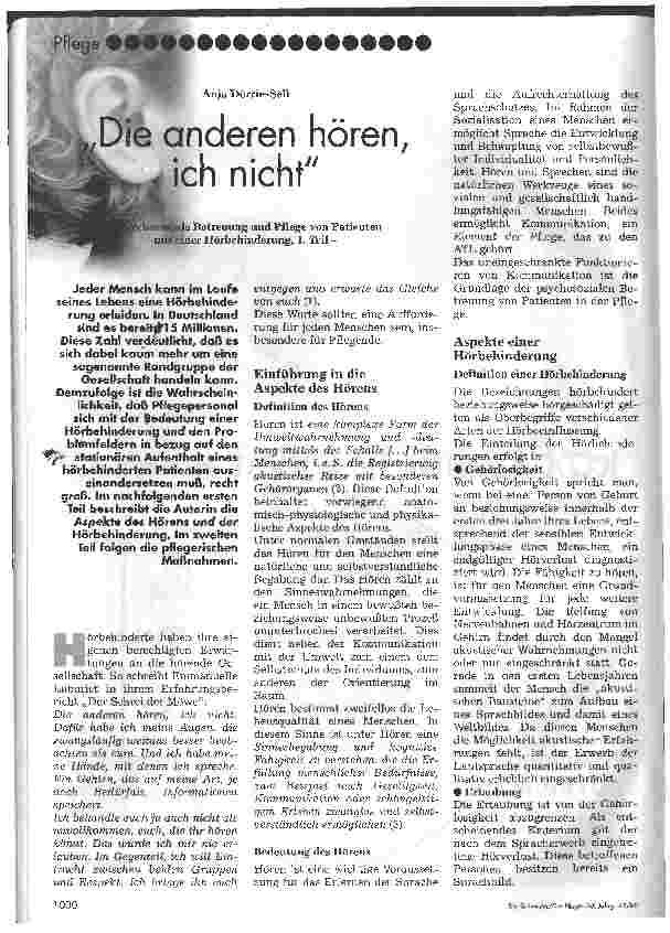 Vorschauseite 1: Die anderen hören, ich nicht