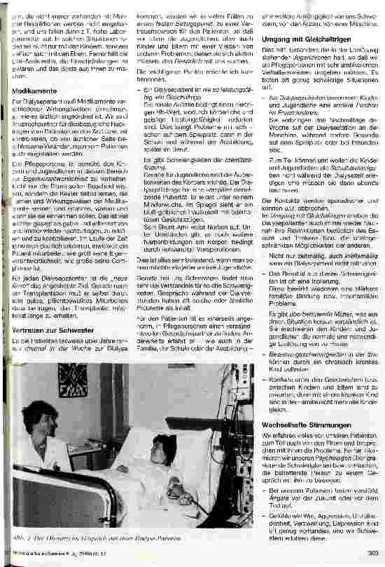 Vorschauseite 2: Dialysebehandlung bei Kindern und Jugendlichen - aus der Sicht der Dialysefachschwester
