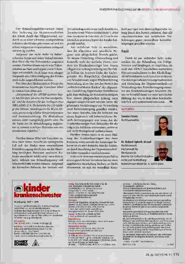 Vorschauseite 3: Sepsis bei Kindern in oder kurz nach der Neonatalperiode