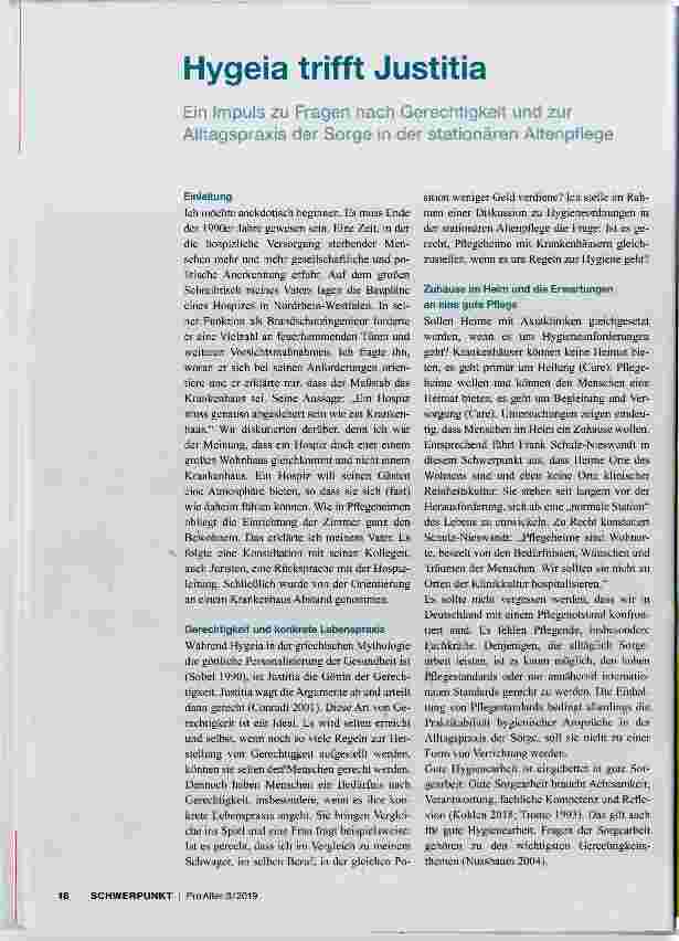 Vorschauseite 1: Hygeia trifft Justitia