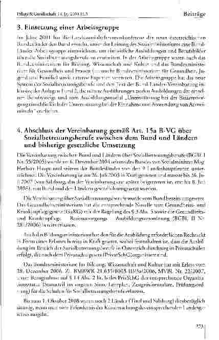 Vorschauseite 5: Die Neustrukturierung der Sozialbetreuungsberufe in Österreich