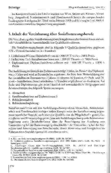 Vorschauseite 6: Die Neustrukturierung der Sozialbetreuungsberufe in Österreich