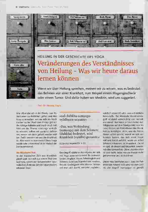 Vorschauseite 1: Veränderungen des Verständnisses von Heilung - Was wir heute daraus lernen können