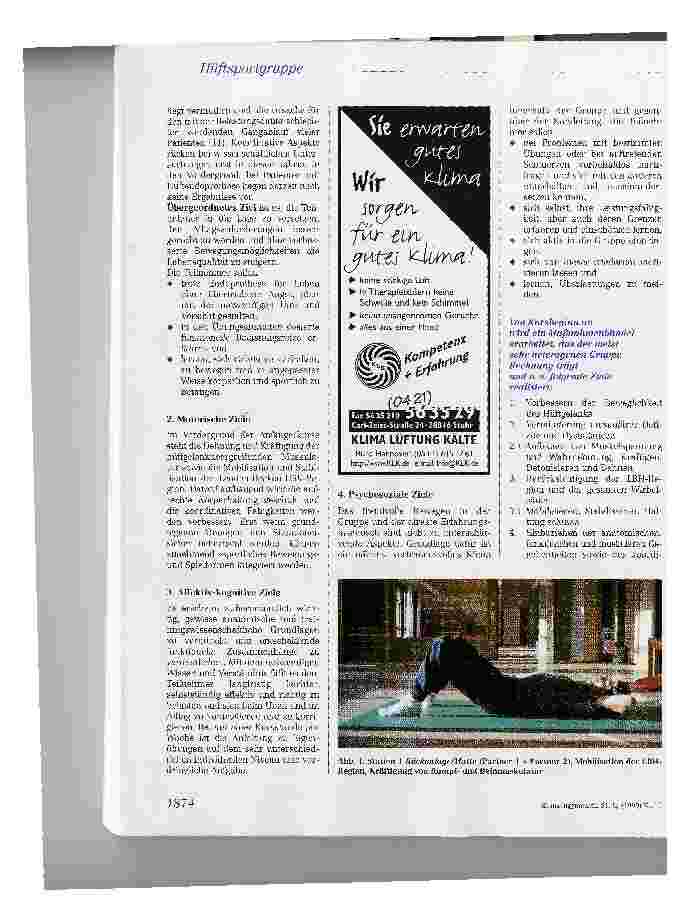 Vorschauseite 3: Sporttherapeutisches Konzept für Patienten mit Koxarthrose oder Hüftendoprothese -Die Tübinger Hüftsportgruppen