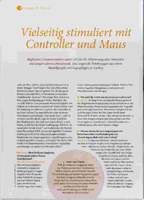 Vorschauseite 1: Vielseitig stimuliert mit Controller und Maus