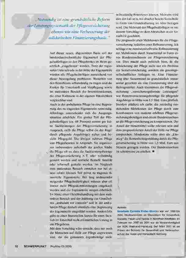 Vorschauseite 3: Armutsrisiko Pflege