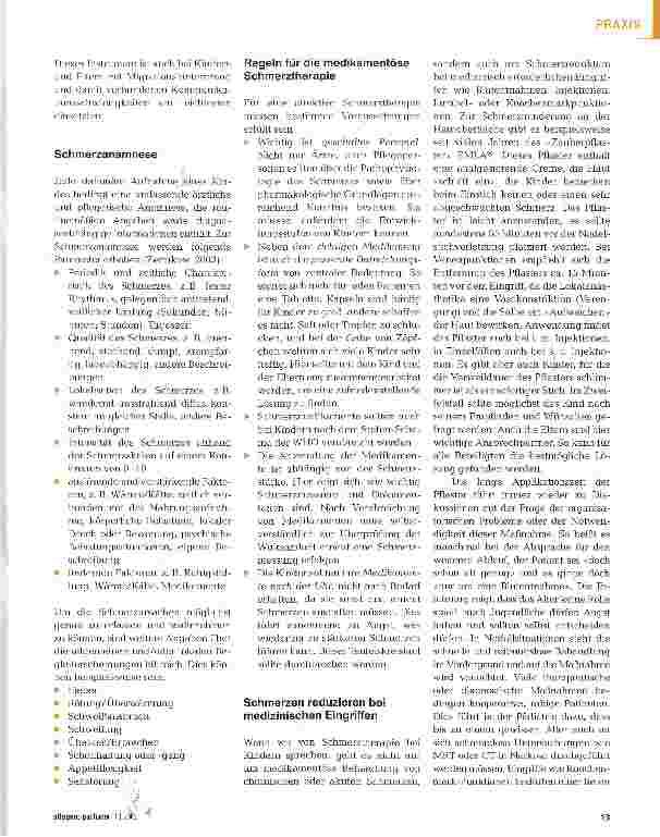 Vorschauseite 2: Schmerzerfassung und Schmerztherapie bei Kindern