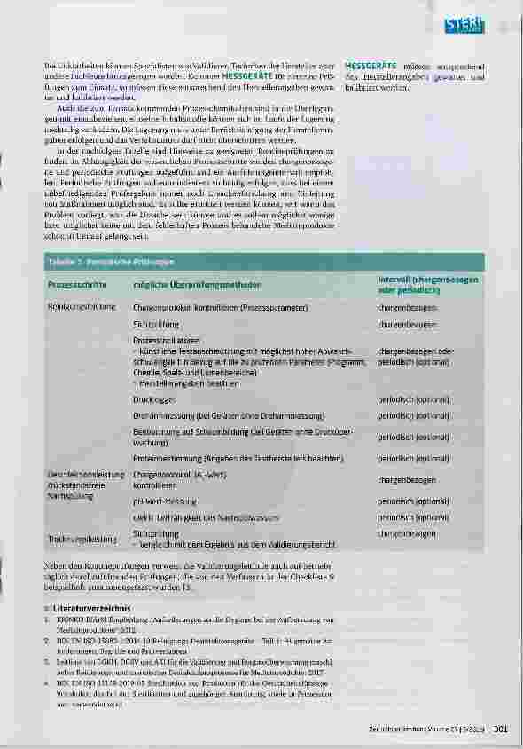 Vorschauseite 2: Routineprüfungen zur Überwachung des maschinellen Reinigungsund Desinfektionsprozesses
