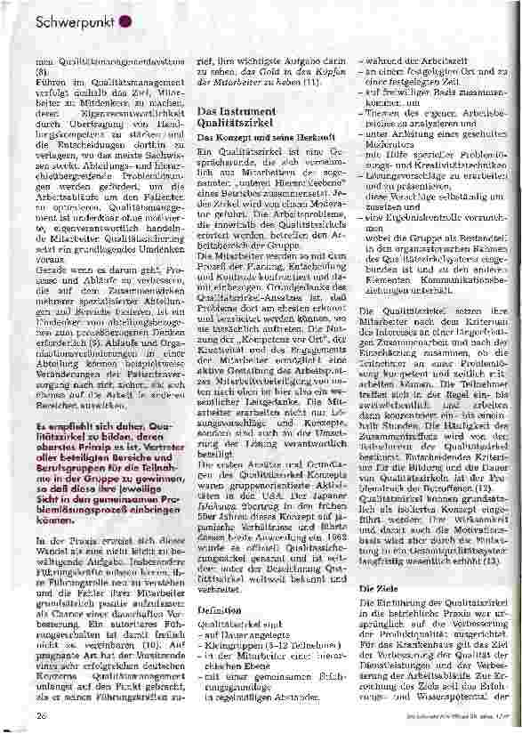 Vorschauseite 3: Qualitätszirkel als Instrument des Qualitätsmanagement