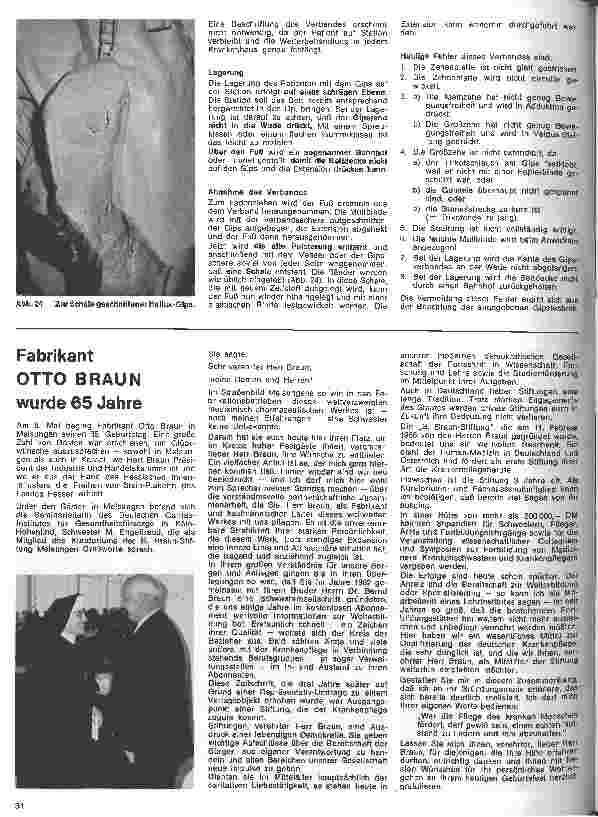 Vorschauseite 5: Grundlagen und Technik des Gipsverbandes 11. Folge: Fußgips nach OP eines Hallux valgus nach Brandes