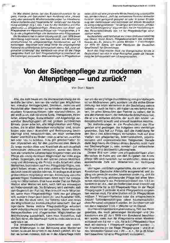 Vorschauseite 3: Erfahrungen in der Altenpflege