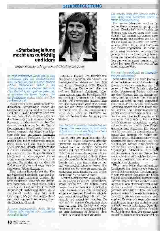 Vorschauseite 2: Auseinandersetzung mit dem Tod