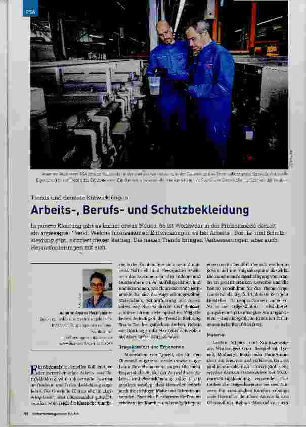 Vorschauseite 1: Arbeits-, Berufsund Schutzbekleidung
