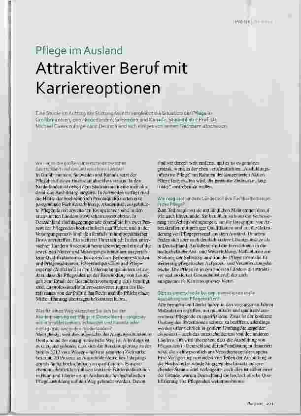 Vorschauseite 1: Attraktiver Beruf mit Karriereoptionen