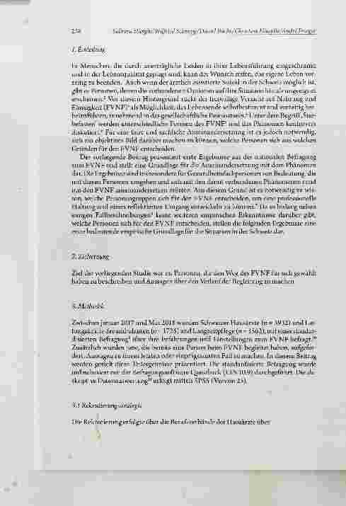 Vorschauseite 2: Pflegewissenschaftliche Erkenntnisse über die Betroffenen den Verlauf und die Begleitung beim freiwilligen Verzicht auf Nahrung und Flüssigkeit aus einer standardisierten schweize…