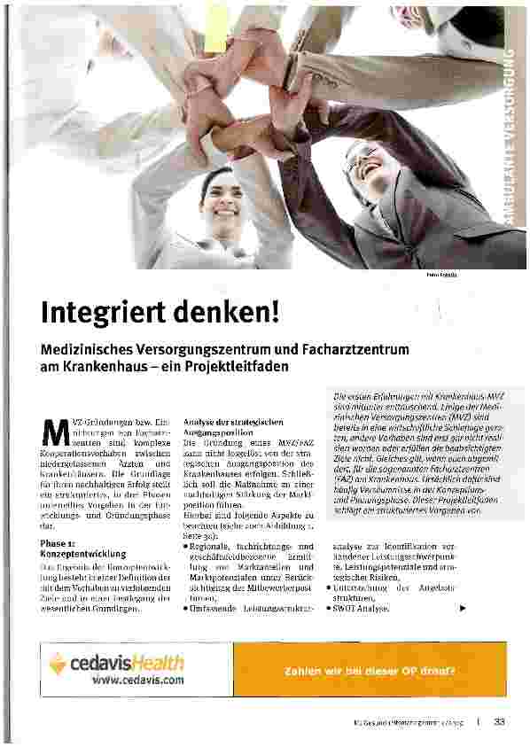 Vorschauseite 1: Integriert denken!