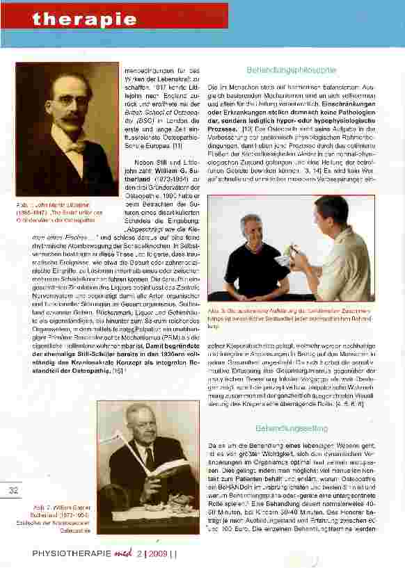 Vorschauseite 2: Osteopathie Teil II Die Gründerväter und klinische Aspekte