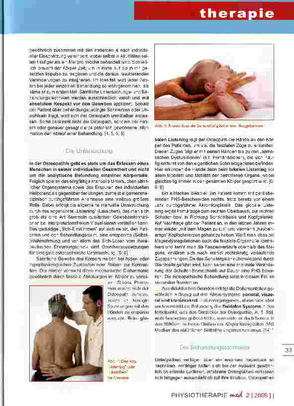 Vorschauseite 3: Osteopathie Teil II Die Gründerväter und klinische Aspekte