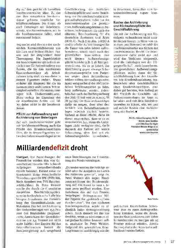 Vorschauseite 2: Wohin mit den Patientenakten?