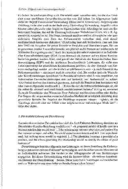 Vorschauseite 3: Ärztliche Tätigkeit unter Finanzierungsvorbehalt Individuelle Gesundheitsleistungen (IGeL) als Ausweg?